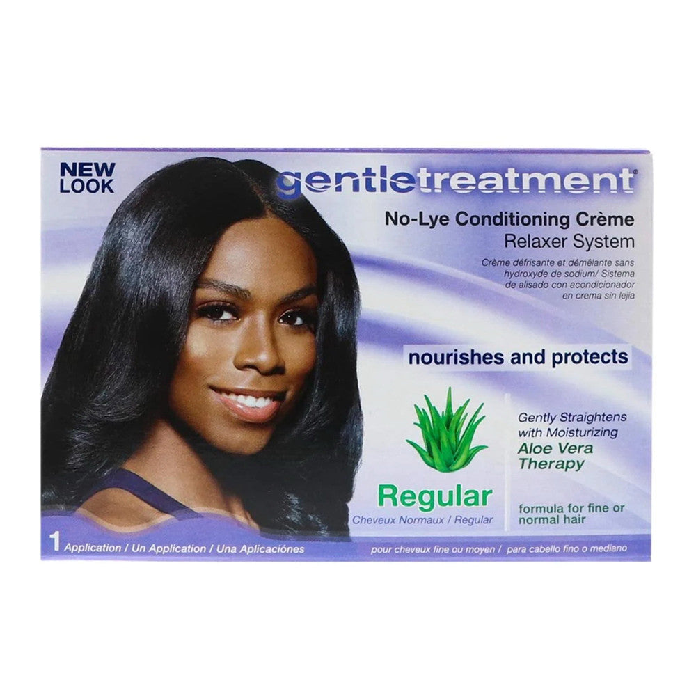 Gentle Treatment No-Lye Hair Conditioning Creme Relaxer System, Regular, 1 Ea